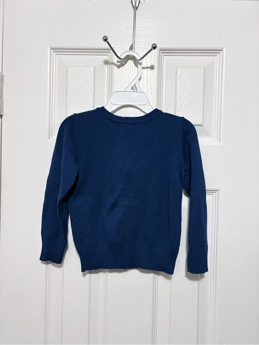 Pre-owned Children’s Place Navy Blue Ruffle Cardigan  for girls/Size: 4T